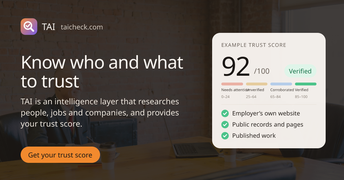 i built a trust score for LinkedIn profiles because of all the fake recruiters. tell me why it’s w